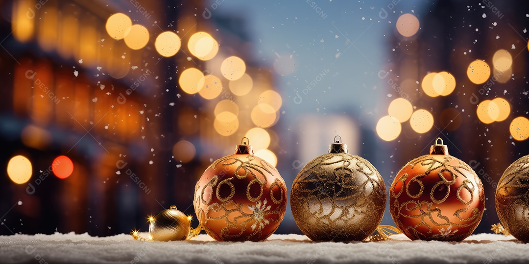 Background de ornamentação de natal