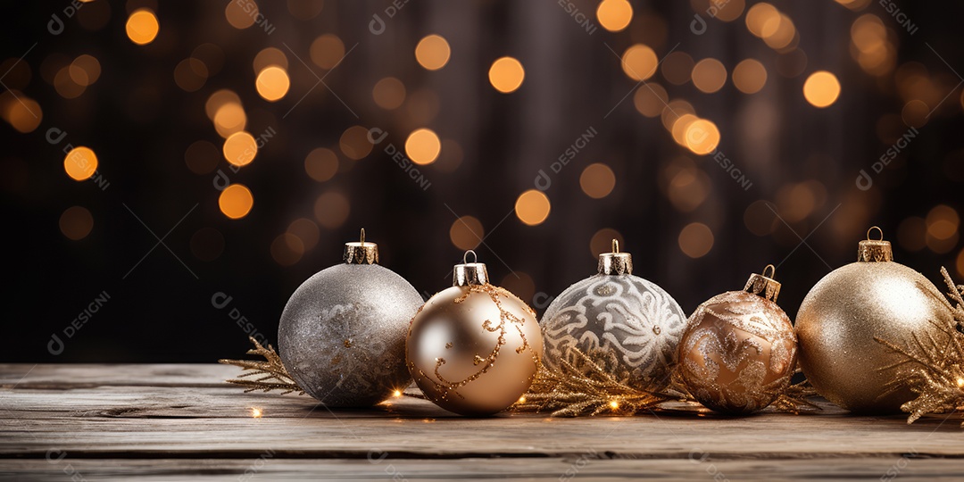 Background de ornamentação de natal