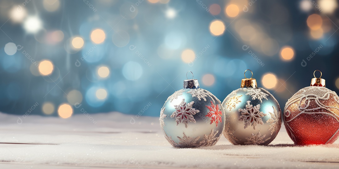 Background de ornamentação de natal