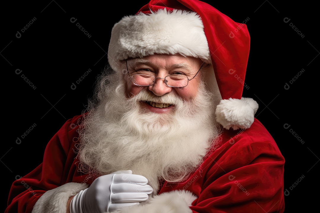 Amigável Papai Noel sorrindo