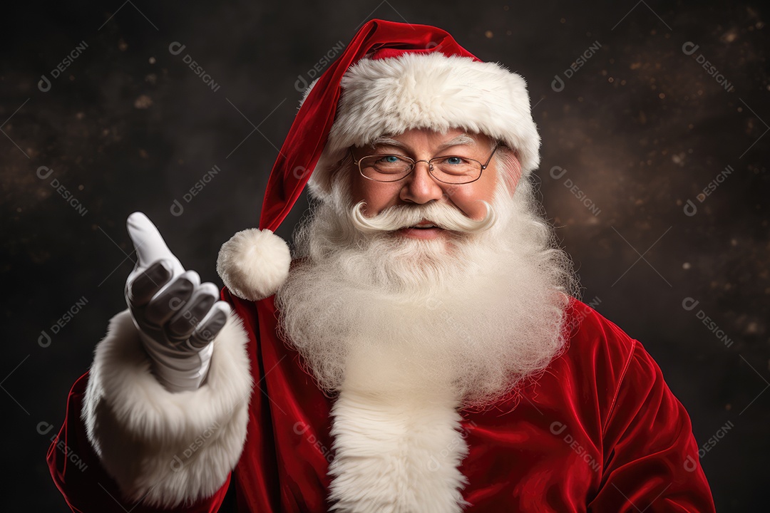 Amigável Papai Noel sorrindo