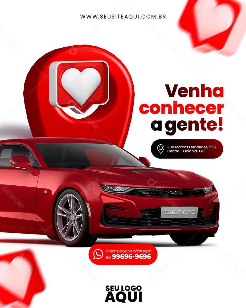 Venha Conhecer a Gente Social Media PSD Editável