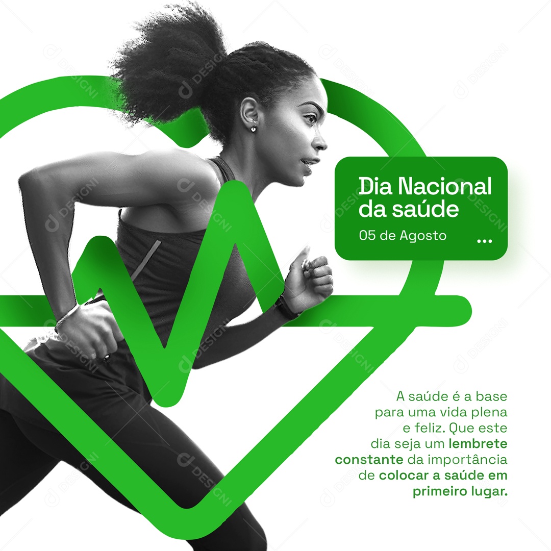 Social Media Colocar A Saúde Em Primeiro Lugar PSD Editável