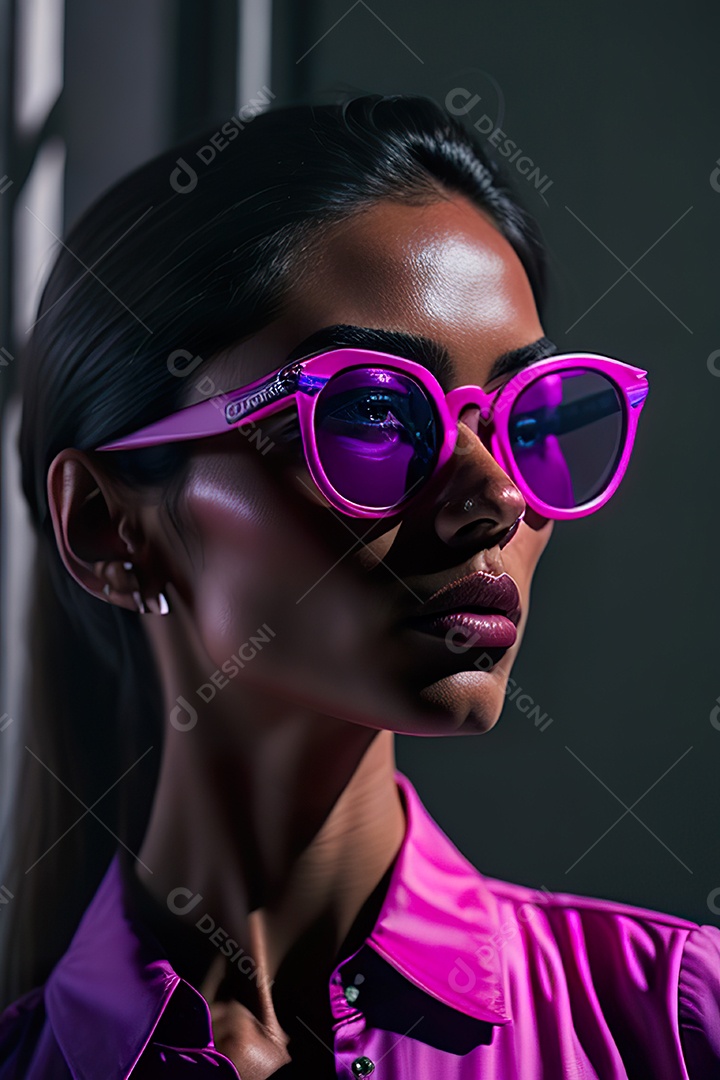 Imagem realista de mulher sobre fundo isolado