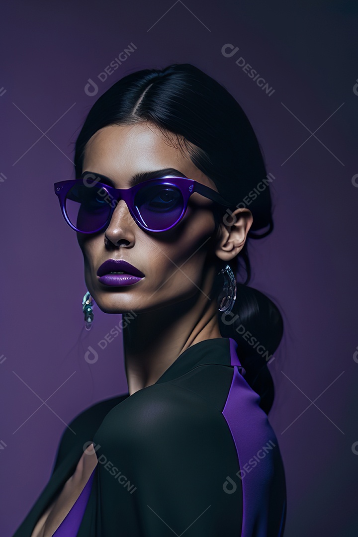 Imagem realista de mulher sobre fundo isolado