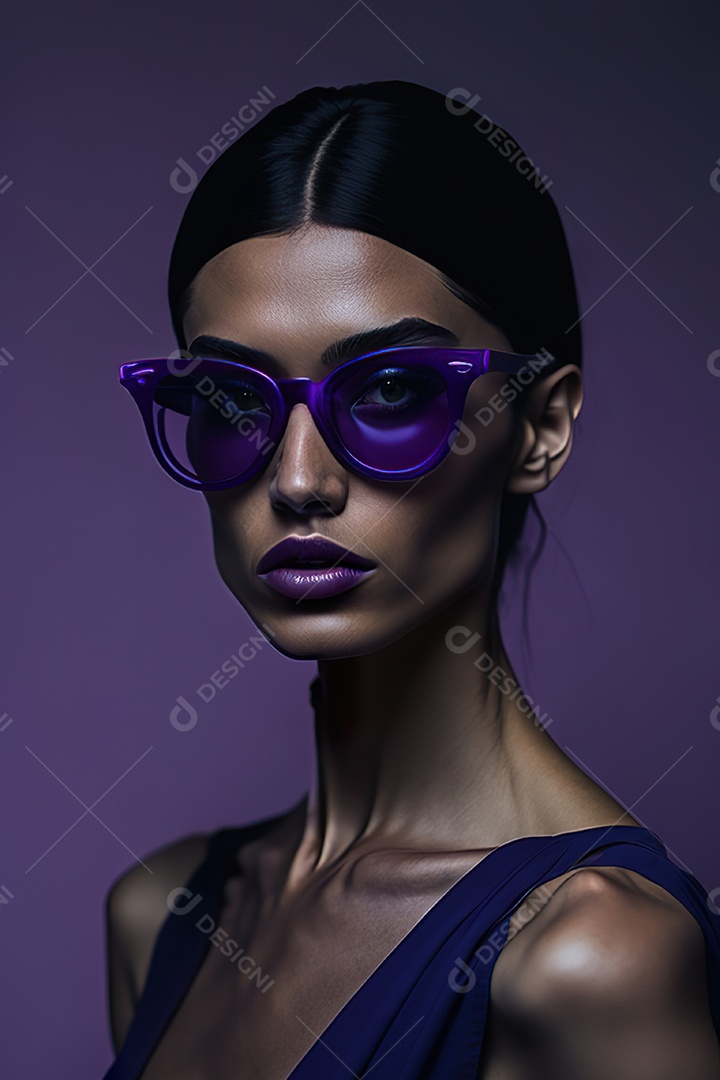 Imagem realista de mulher sobre fundo isolado