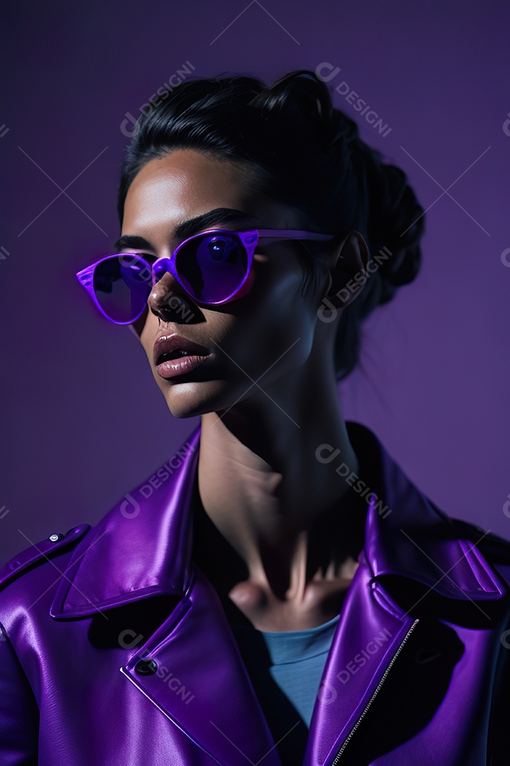 Imagem realista de mulher sobre fundo isolado