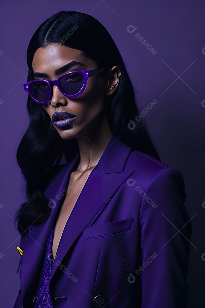 Imagem realista de mulher sobre fundo isolado