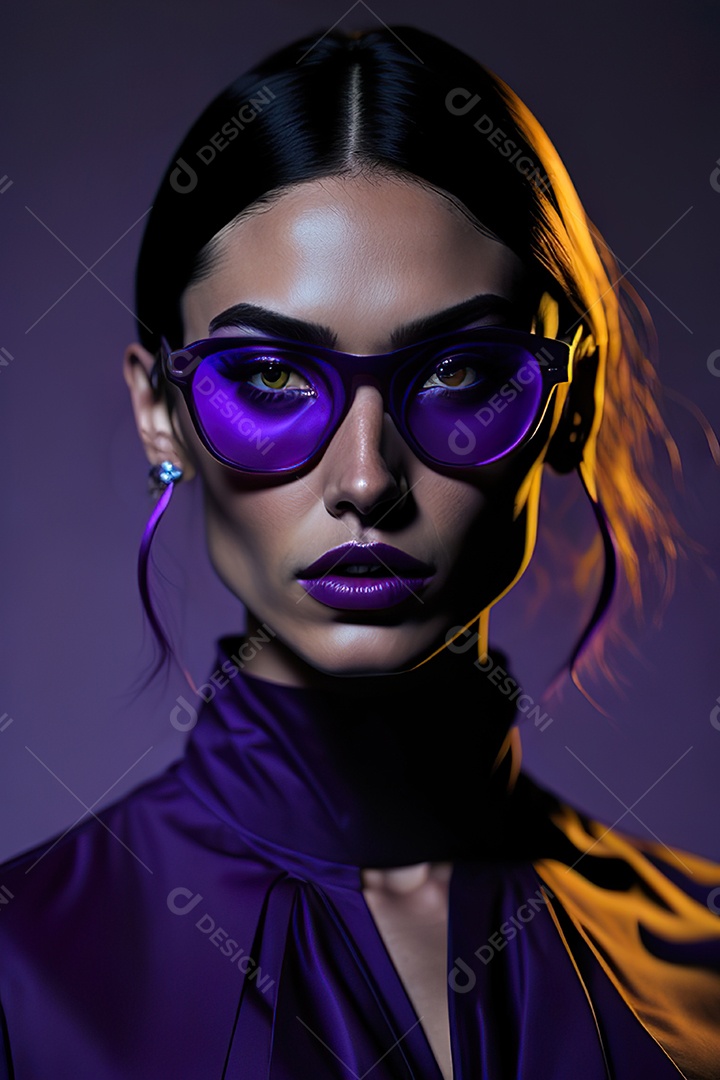 Imagem realista de mulher sobre fundo isolado