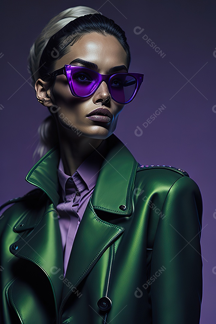 Imagem realista de mulher sobre fundo isolado