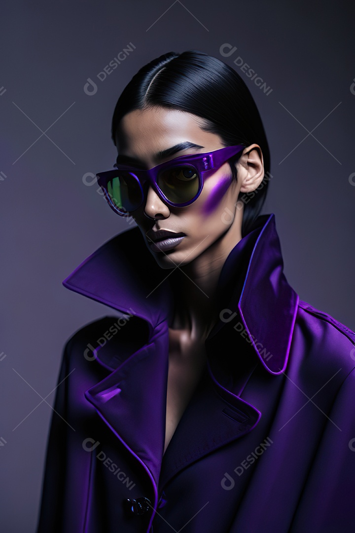 Imagem realista de mulher sobre fundo isolado