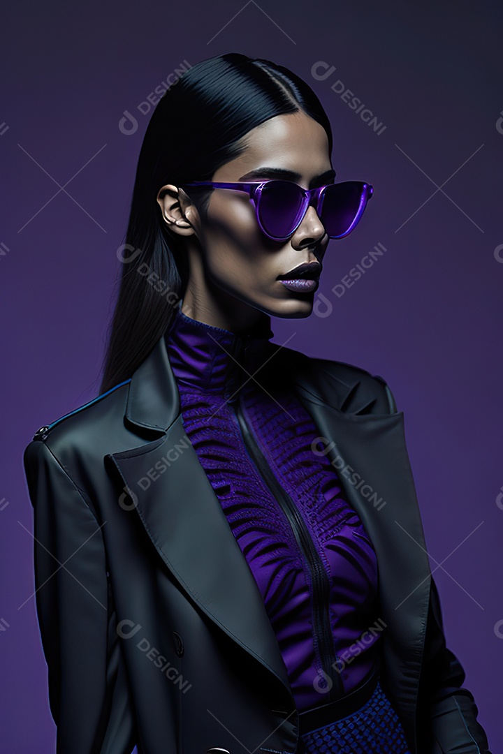 Imagem realista de mulher sobre fundo isolado