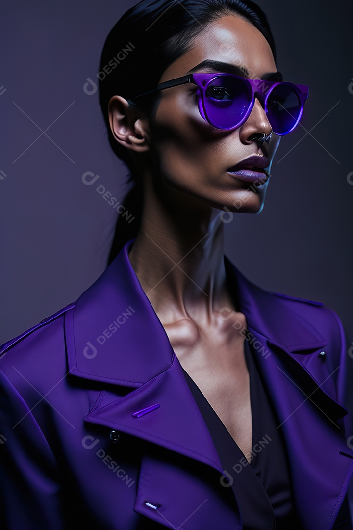 Imagem realista de mulher sobre fundo isolado