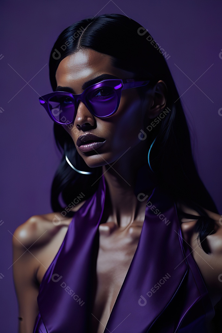 Imagem realista de mulher sobre fundo isolado