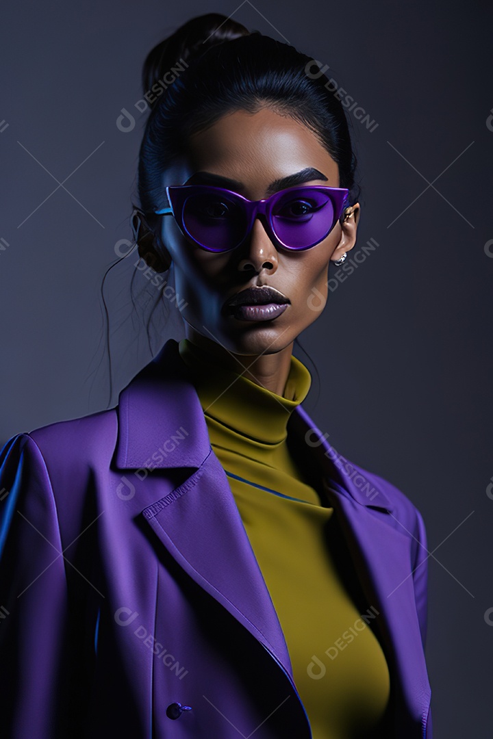 Imagem realista de mulher sobre fundo isolado