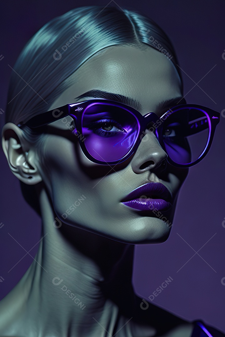 Imagem realista de mulher sobre fundo isolado