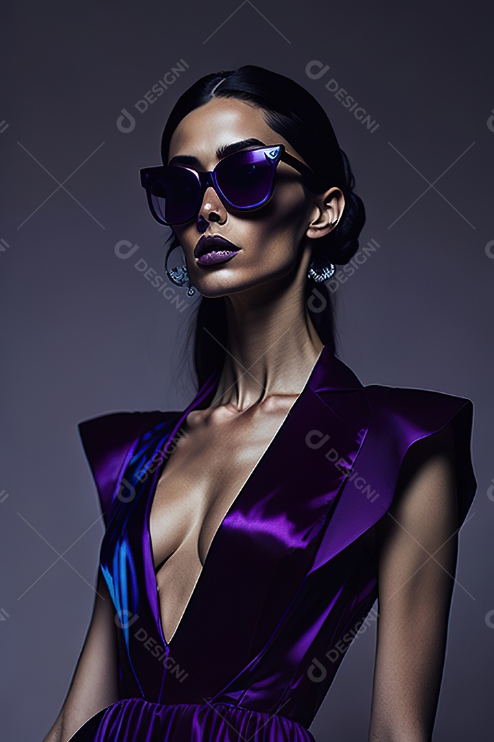 Imagem realista de mulher sobre fundo isolado