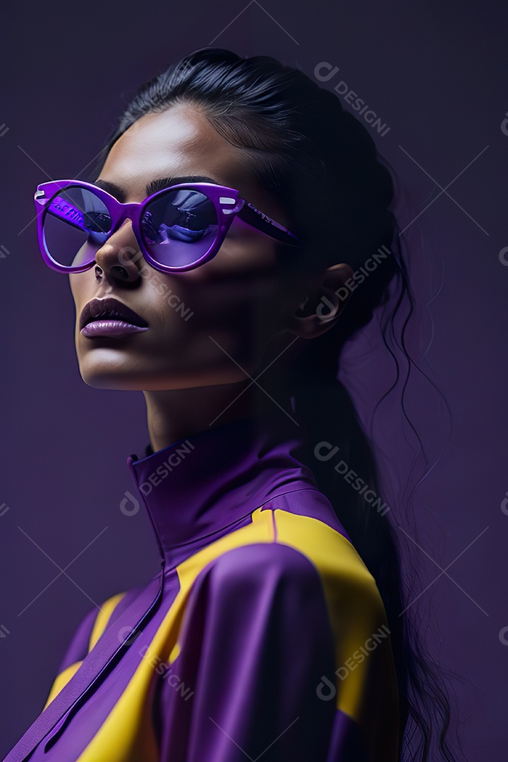 Imagem realista de mulher sobre fundo isolado