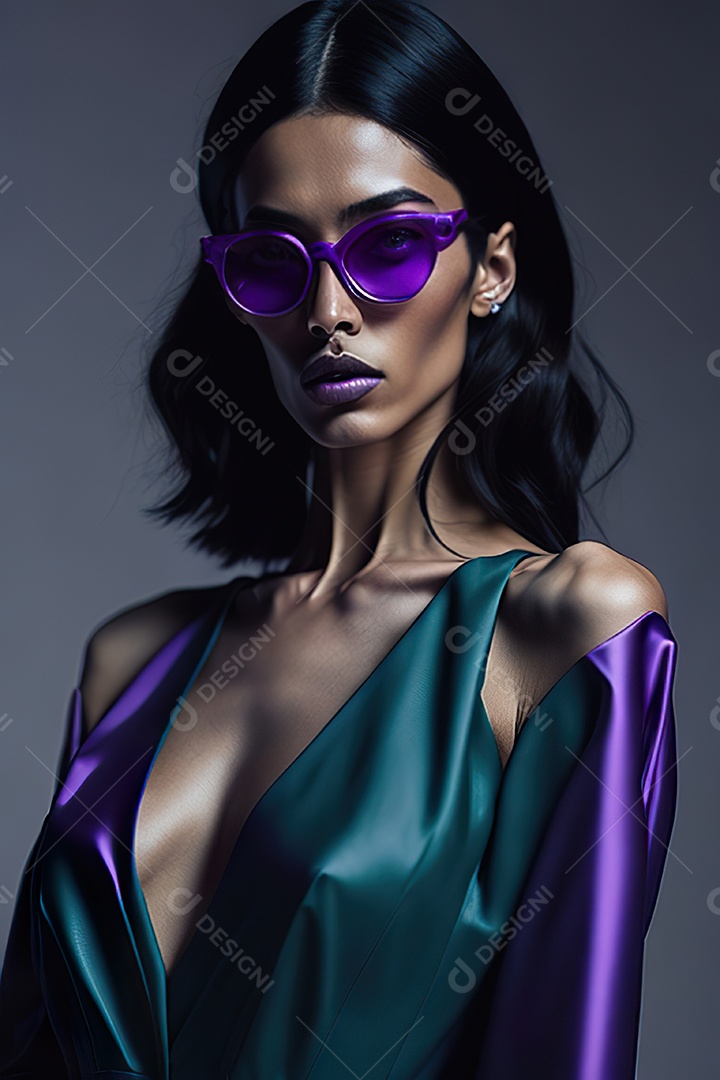 Imagem realista de mulher sobre fundo isolado