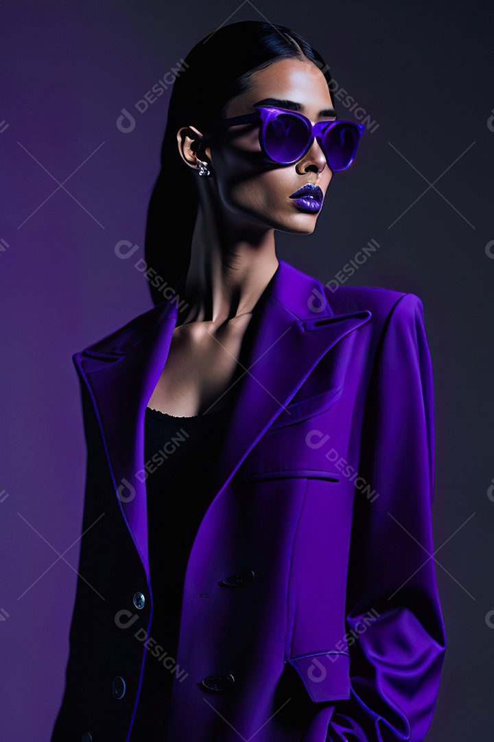 Imagem realista de mulher sobre fundo isolado