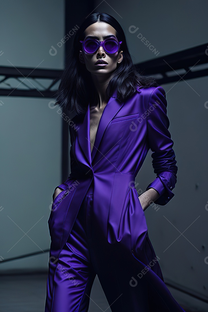 Imagem realista de mulher sobre fundo isolado