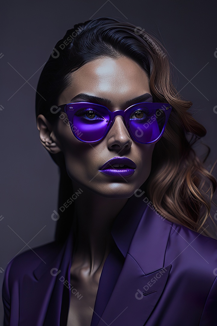 Imagem realista de mulher sobre fundo isolado