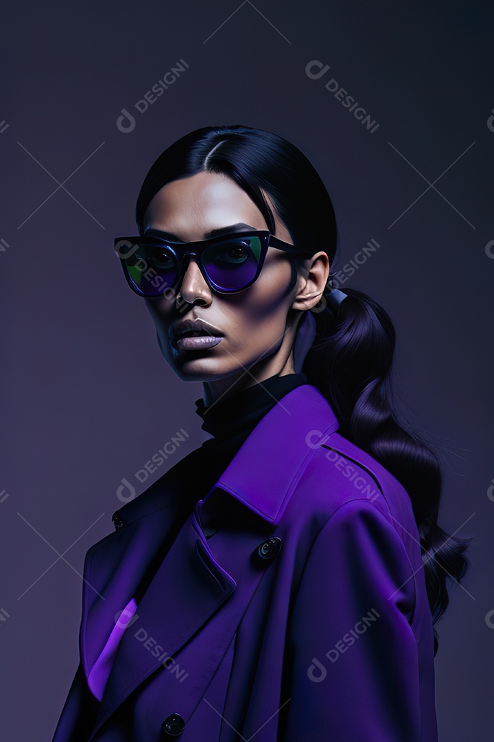 Imagem realista de mulher sobre fundo isolado