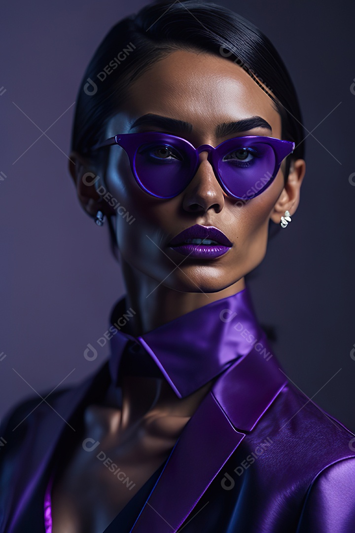 Imagem realista de mulher sobre fundo isolado