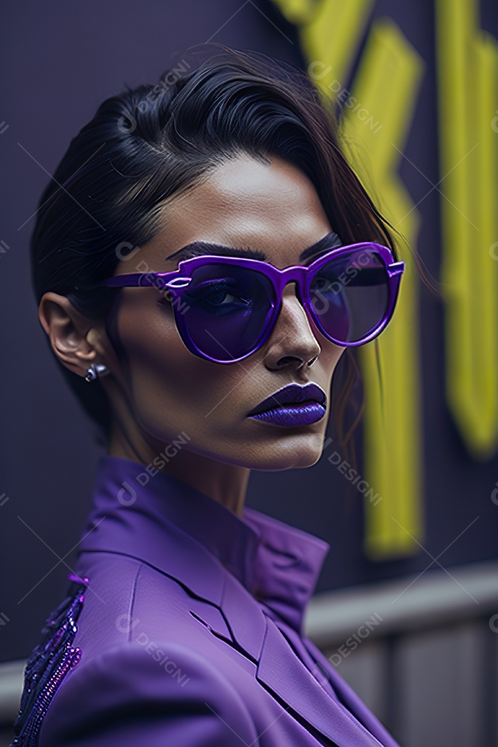 Imagem realista de mulher sobre fundo isolado