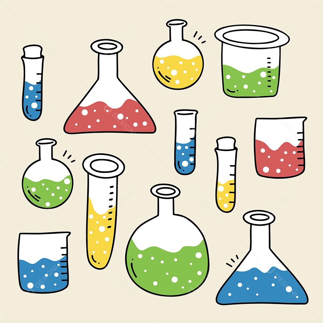 Equipamentos Científicos Vetor EPS