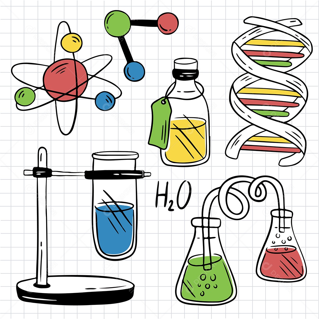 Equipamentos Científicos Vetor EPS