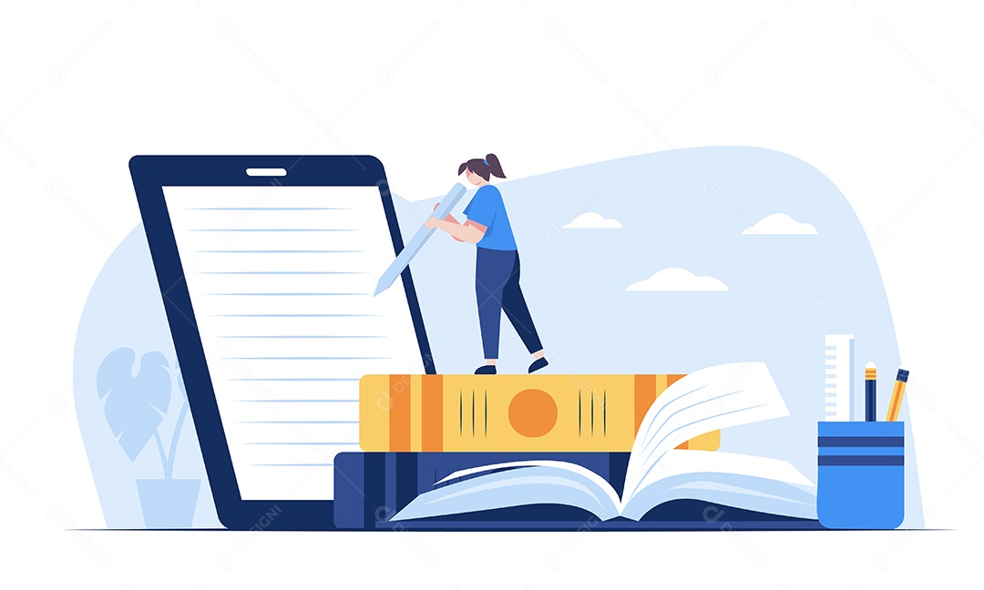 Estudos Ilustração Vetor EPS