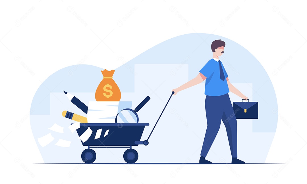 Ilustrações de Financias Vetor EPS