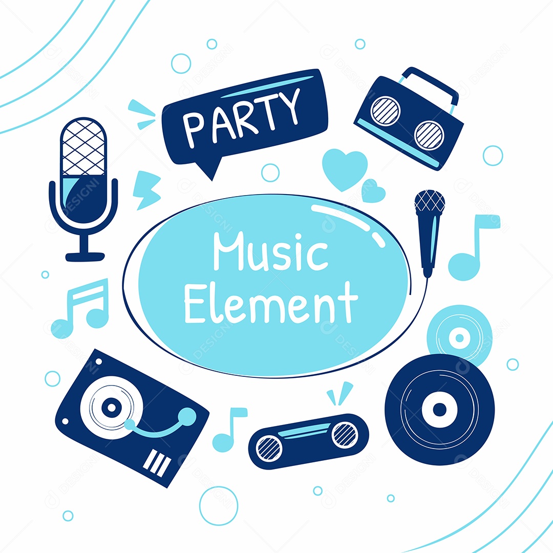 Elementos de Musica Vetor EPS
