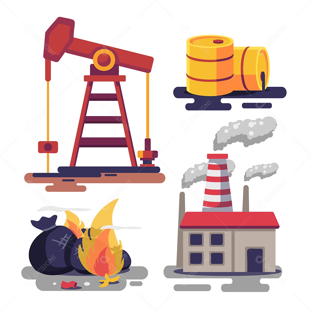 Industriais Ilustração Vetor EPS