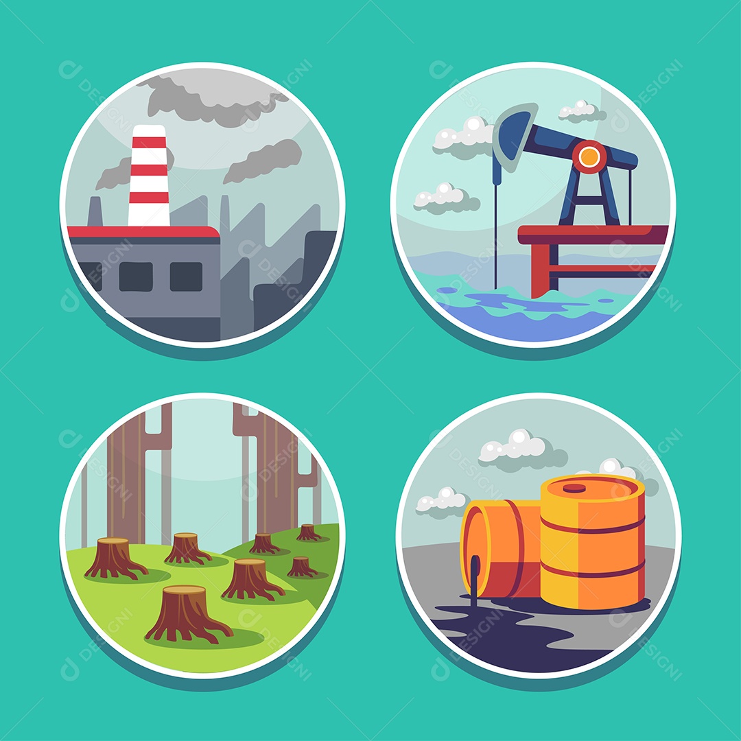 Industriais Ilustração Vetor EPS