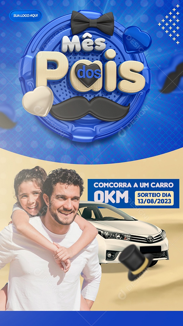 Story Mês dos Pais Social Media PSD Editável