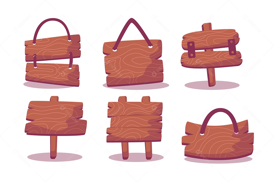 Pacas de Madeira Ilustração Vetor EPS