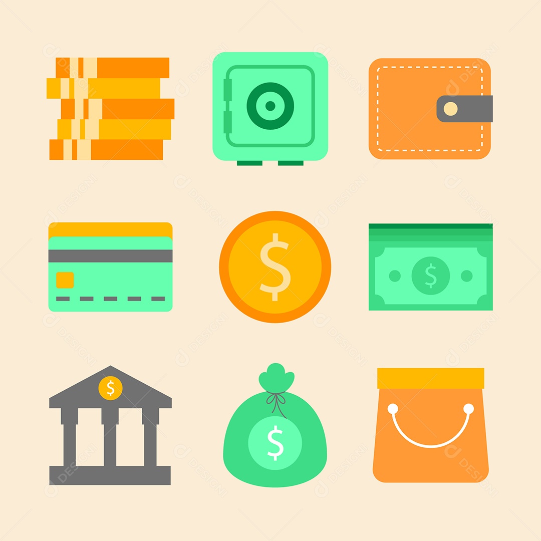 Financias Ilustração Vetor EPS