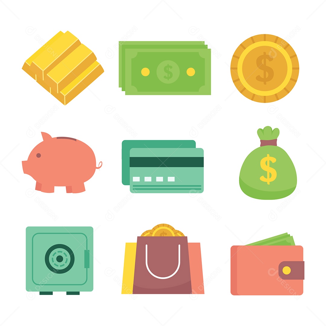 Financias Ilustração Vetor EPS