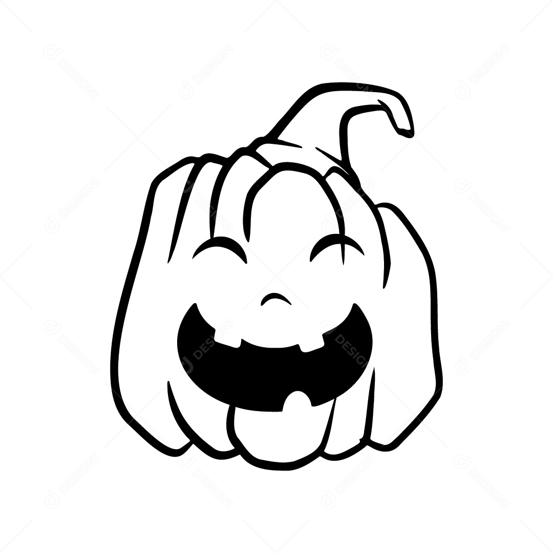 Abóbora Alegre de Halloween Ilustração Vetor EPS