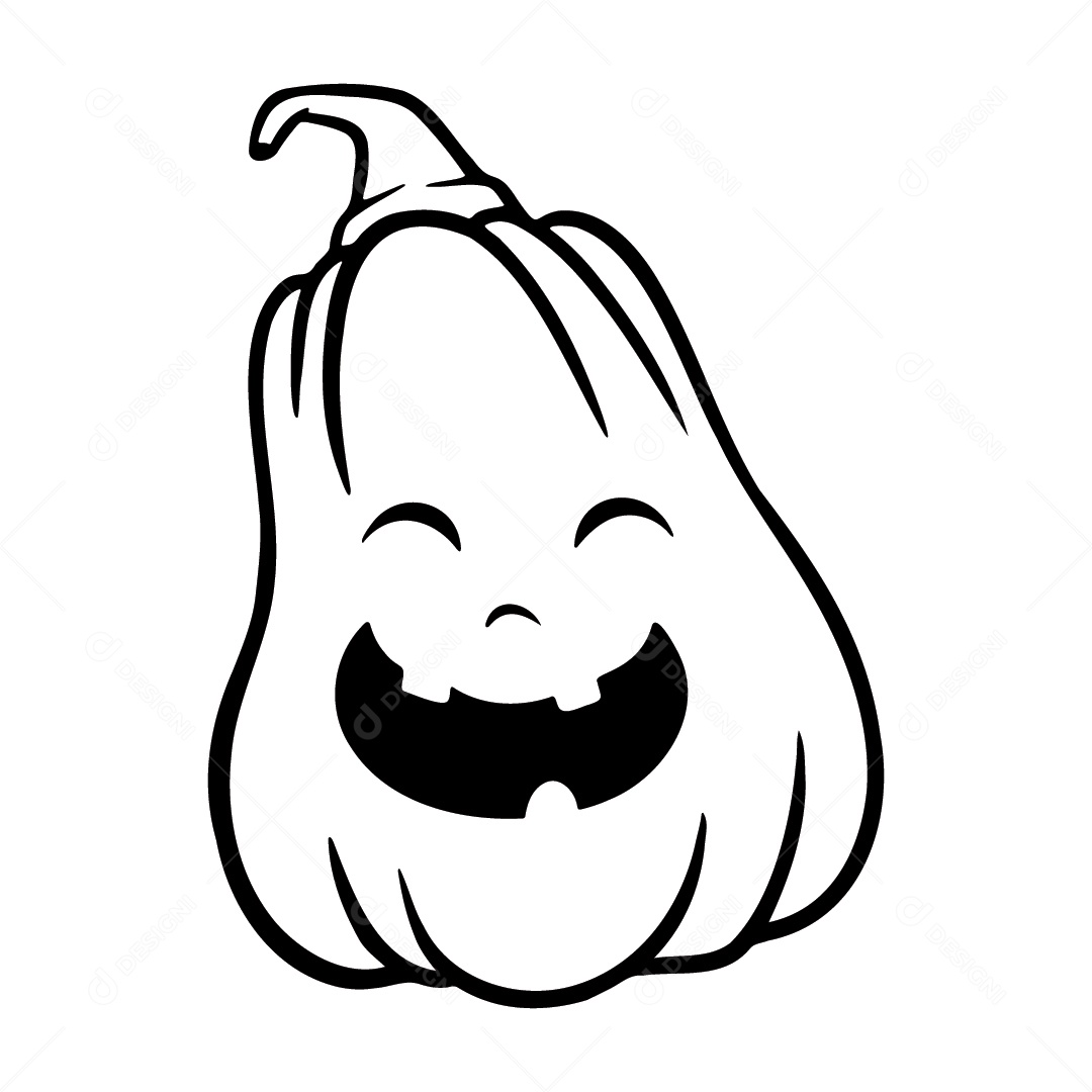Abóbora Alegre de Halloween Ilustração Vetor EPS
