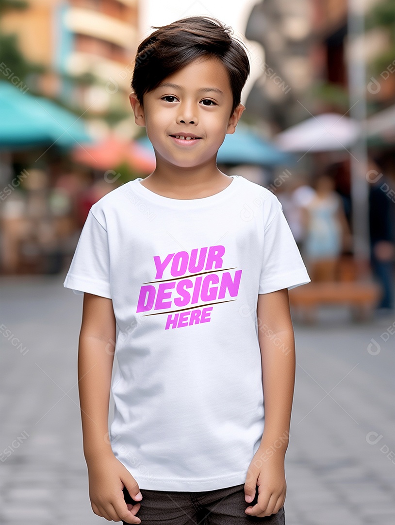 Mockup De Camisa Masculina T-Shirt PSD Editável