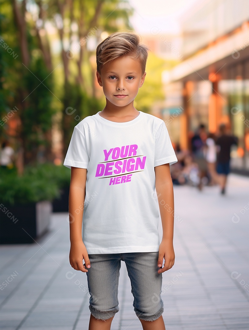 Mockup De Camisa Masculina T-Shirt PSD Editável