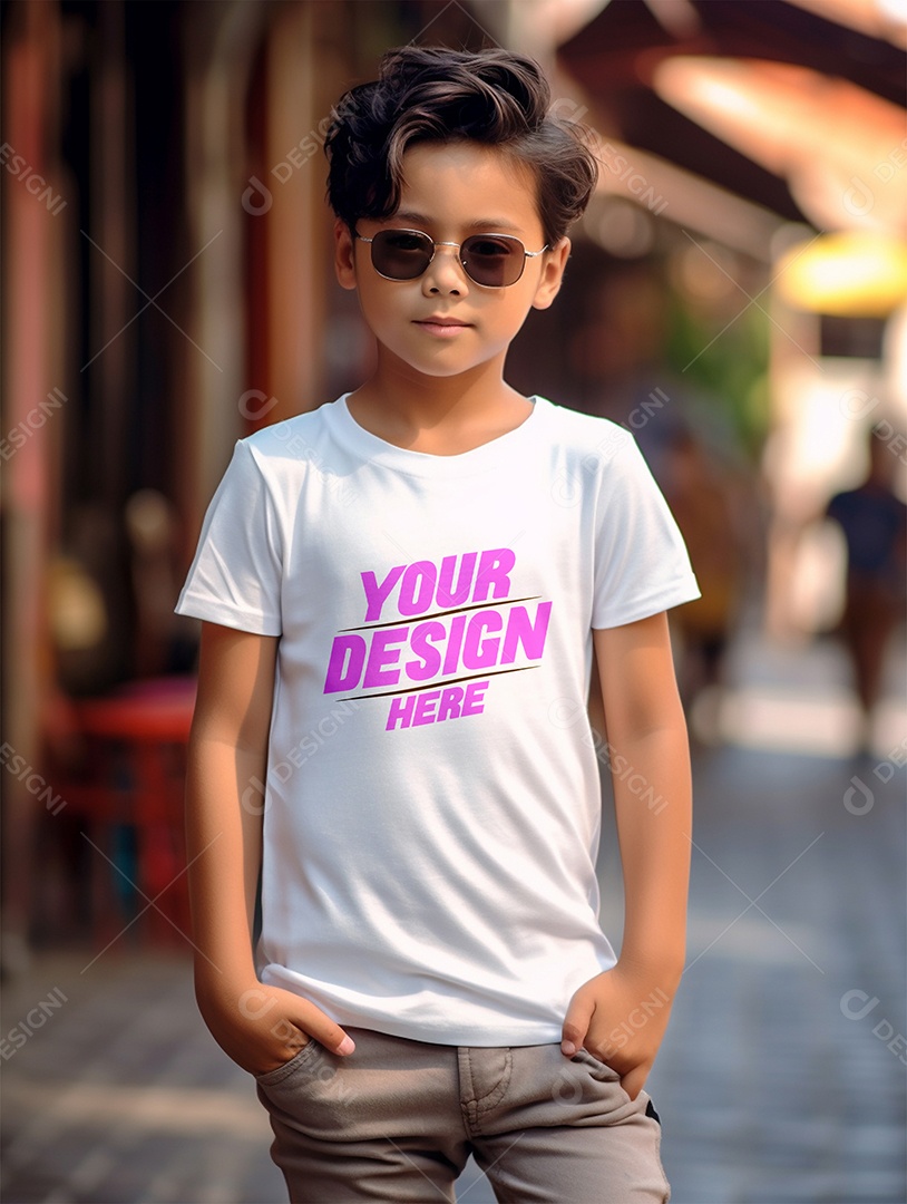 Mockup De Camisa Masculina T-Shirt PSD Editável