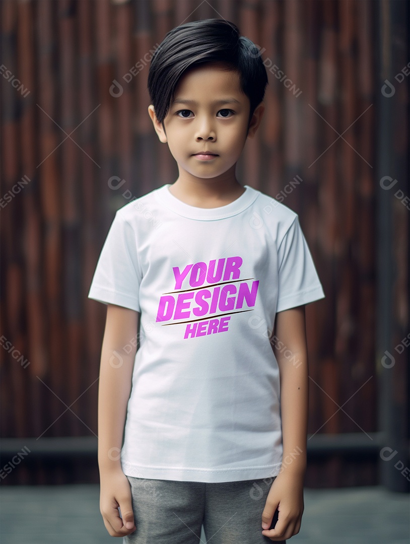 Mockup De Camisa Masculina T-Shirt PSD Editável