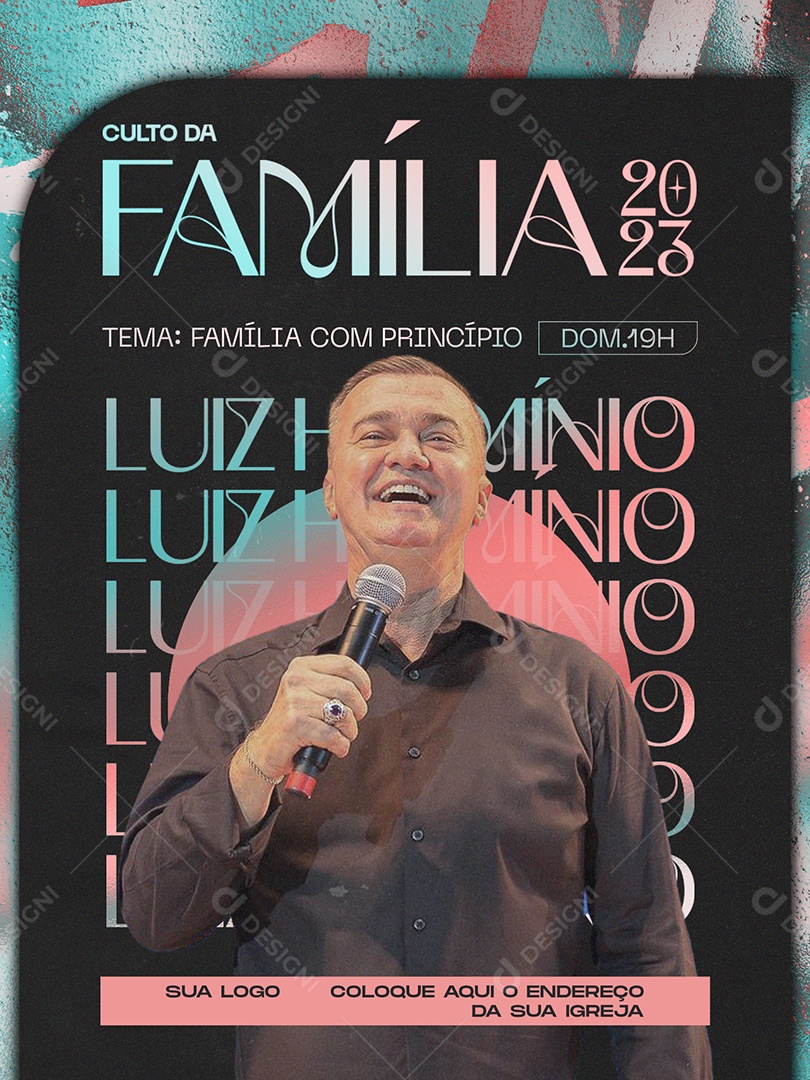 Social Media Culto Da Família 2023 PSD Editável