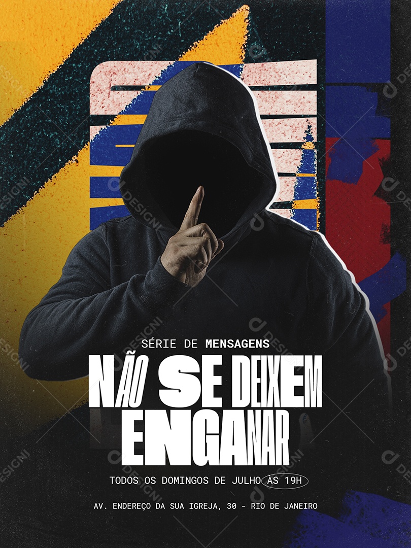 Não Se Deixe Enganar Social Media PSD Editável