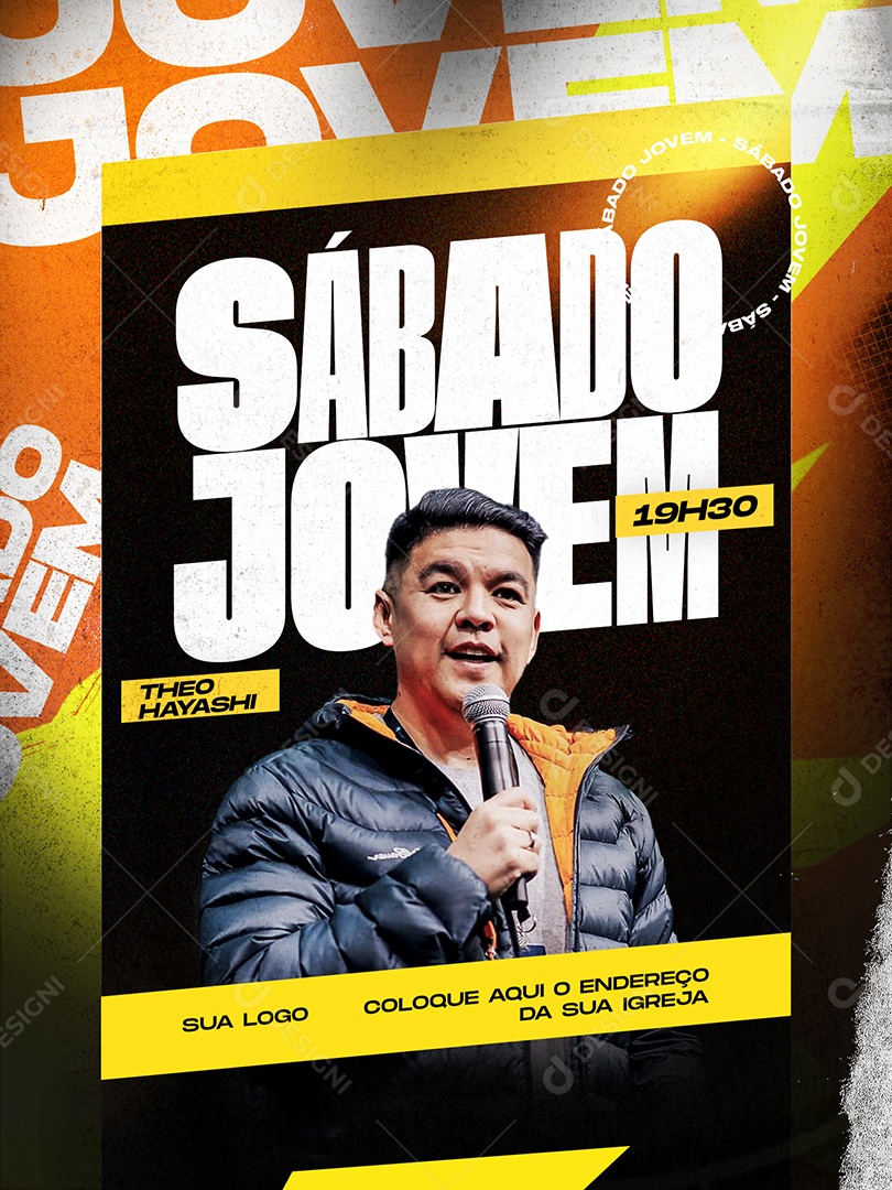 Social Media Sábado Jovem PSD Editável