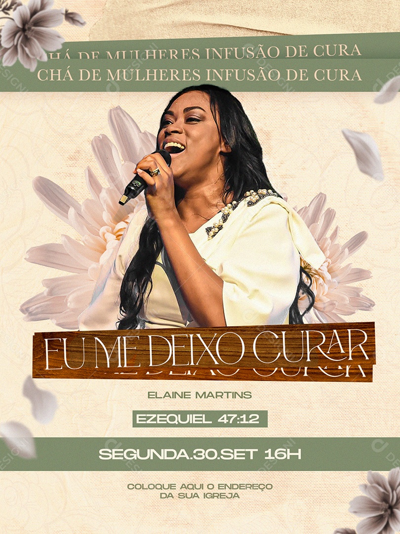 Social Media Chá De Mulheres Infusão De Cura PSD Editável